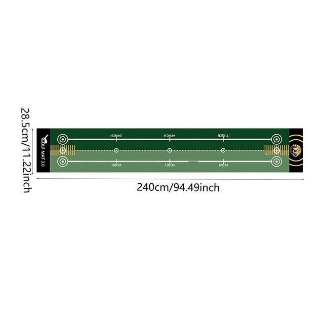 Foldable Golf Putting Mat Lightweight Golf Putting Practice Mat Portable Durable Golf Training Pad Golf Accessories for Adults Style C
