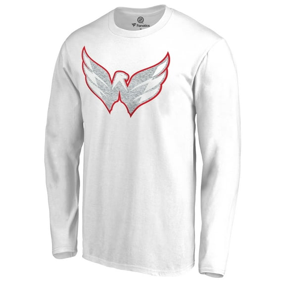 Men's White Washington Capitals White Out Long Sleeve T-Shirt