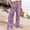 Purple, variant on Sakmal High Waisted Pants for Women Flowy Wide Leg Palazzo Beach Green Floral Pants with Pockets