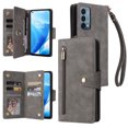 thumbnail image 1 of Case for OnePlus Nord N200 5G Magnetic Leather Zipper Wallet Cover Card Holder, 1 of 5