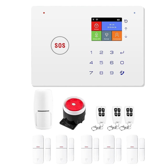 Security Alarm System Kit Auto Dial Gsm+wifi Home Security Wireless Alarm System Gsm Home Security