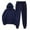 Blue, variant on MSJUHEG Mens Sweatpants Hoodies For Men Women With Pants Hoodie Plus Leisure Winter Fleece Hooded Plush Women Suits Lounge Sets For Women Gray L