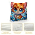 thumbnail image 4 of YANMS Spring Pillow Covers Cat Flower Throw Pillow Covers, Spring Cat Flower Theme Design Decoration, Cover Home Colorful Cushion Cover for Holiday Farmhouse Wedding Home Sofa, 4 of 5