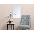 thumbnail image 2 of Metal frame rectangle mirror 18x28 inch in silver, 2 of 5
