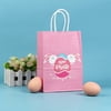 Midewhik Easter Decorations For The Home Cute Bunny Holiday Party Gift Packaging Portable Gift Bag Color Kraft Paper Tote Bag