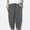 Dark Gray, variant on 3/4 Pants Men Mens Cropped Pants Pocket Drawstring Trousers Solid Color Fashion Relaxed Fit Weekend Travel Cotton Linen Pants Beige L