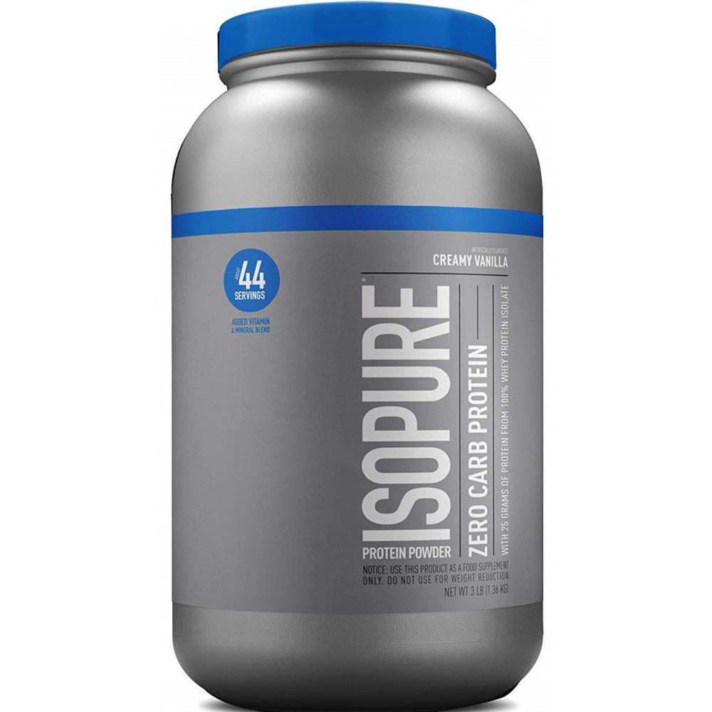 Photo 1 of Isopure Zero Carb Protein Powder, Vanilla, 25g Protein, 3 Lb, Best By: 06/2023
