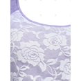thumbnail image 4 of Tank Top con Panel de Encaje de Rosa de Talla Extra Rosegal  Camisetas sin mangas de talla grande, 4 of 5
