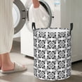 thumbnail image 7 of DouZhe Waterproof Collapsible Large Laundry Baskets, Geometric Repeating Art Prints Circular Hamper with Handles, 7 of 7