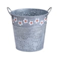 thumbnail image 2 of Clearance! Soovim Flower Pots Indoor Pots Galvanized Large Metal Planter for Outdoor Container for Farmhouse, 2 of 7