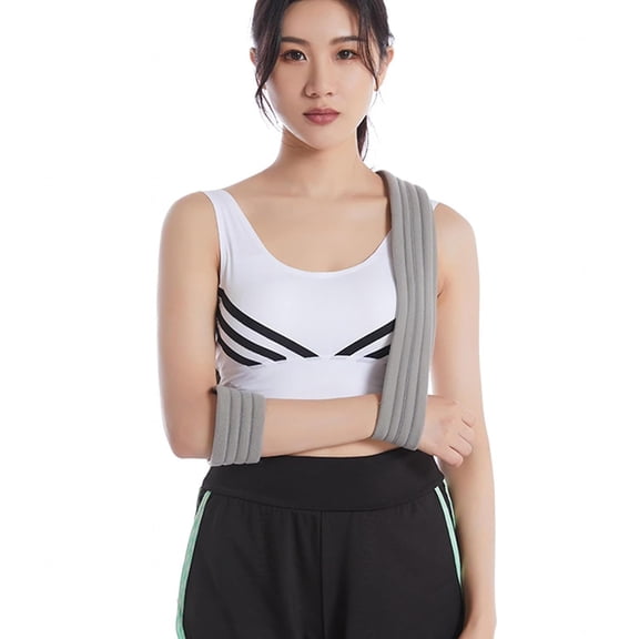 Shoulder Immobilizer Arm Sling, Adjustable Lightweight Comfortable Effective Medical Arm Support Sling for Rotator Cuff Torn Arm Wrist Hand Elbow Injury, Broken Fractured Bones, L