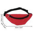 thumbnail image 3 of Unique Bargains 1 Pc Stylish Sports Waist Bag Minimalist Fanny Pack for Sports Red, 3 of 6