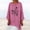 Pink womens shirts, variant on Wycnly Womens Shirts Fashion Irregular Loose Fit Cotton Linen Pullover Tops Summer 3/4 Sleeve Crewneck Ladies Floral Print Tops and Blouses Khaki l