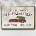 thumbnail image 2 of Christmas Farm Sign II - Framed Gallery Wrapped Holiday Canvas - 27 x 41 - Gold Frame, 2 of 8