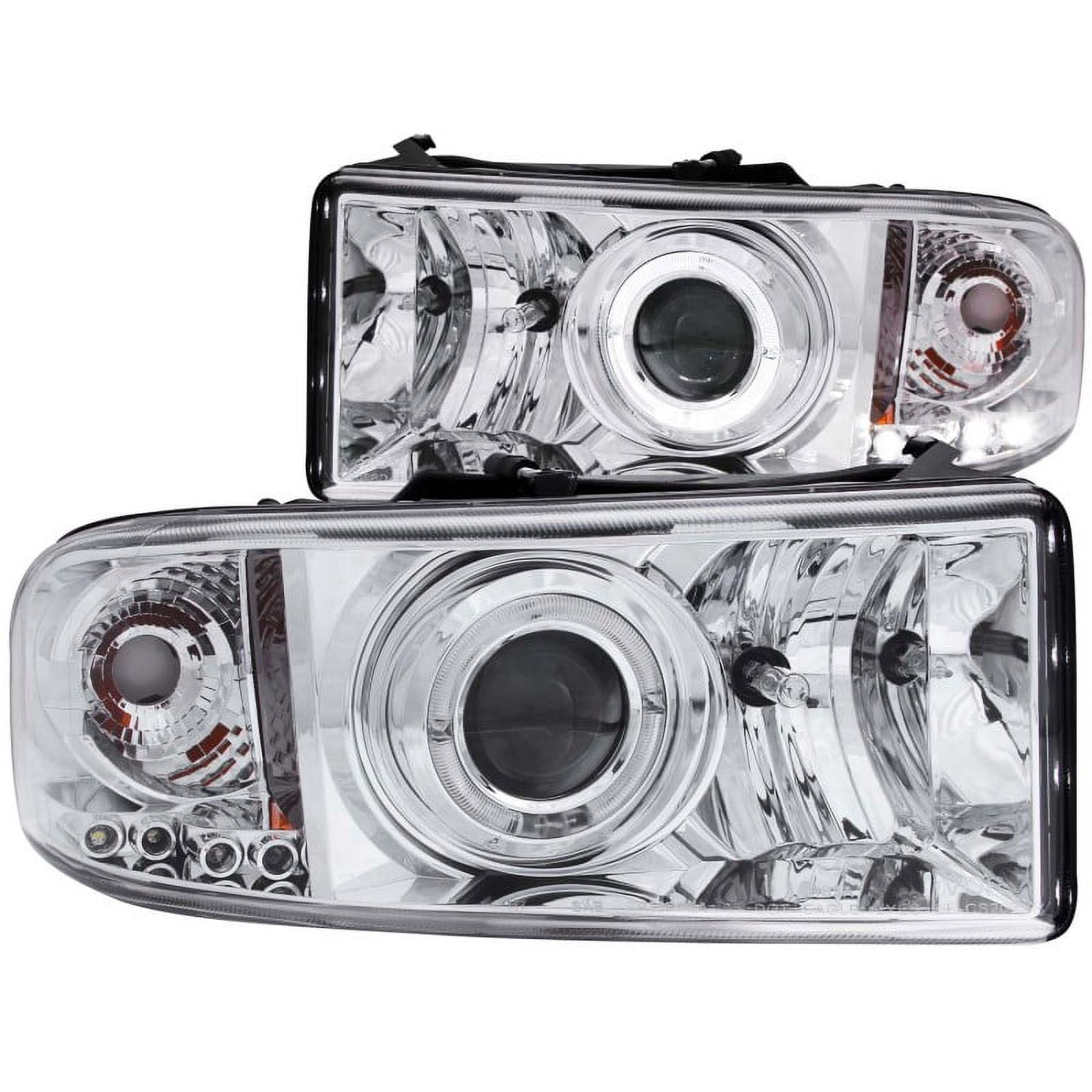 ANZO USA 111195 Projector Headlight Set w/Halo Fits select: 1994-2002 DODGE RAM 2500, 1994-1996 DODGE RAM 1500