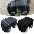 thumbnail image 3 of LUVCMFT 12.4" Bicycle Carrier Bag Rear Rack Bike Trunk Bag Luggage Back Seat Double Side Black, 3 of 7