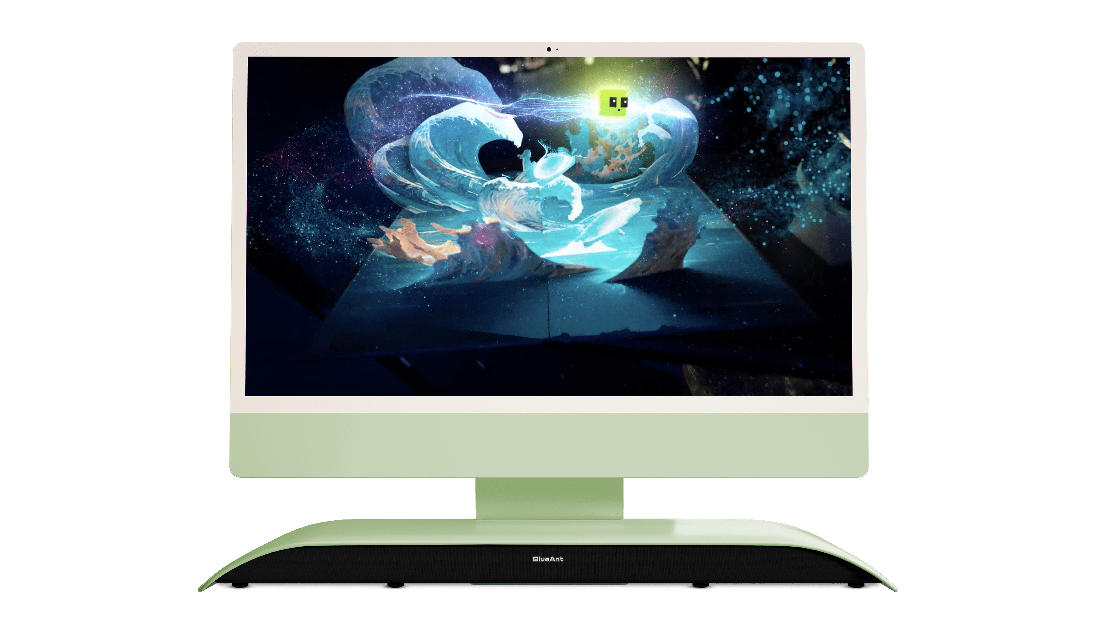 BlueAnt Soundblade - The Under Monitor Soundbar - Green