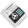 thumbnail image 4 of serony Piggy Bank Safe Money Box Bank Electronic Password Lock ATM Cash Coin Kids Gift Silver, 4 of 6