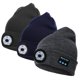 thumbnail image 1 of Gorro Beanie con Bluetooth mejorado, gorro LED con Bluetooth 5,0, auriculares inalámbricos, sombreros de punto con altavoz estéreo, azul Afortunado Sencillez, 1 of 5