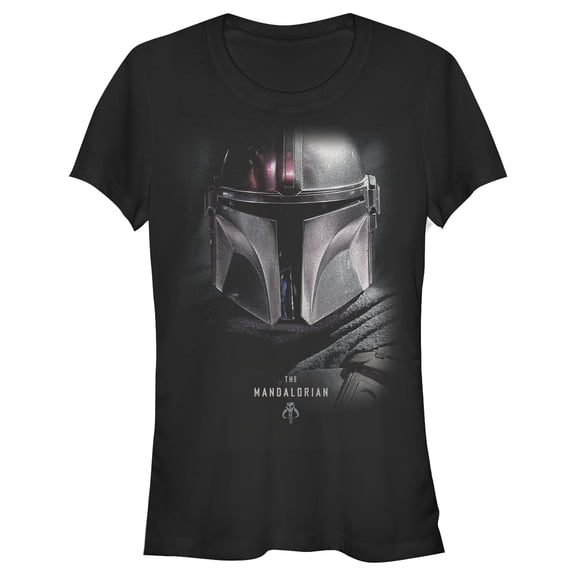 Junior's Star Wars: The Mandalorian Bounty Hunter Shadow Graphic Tee Black 2X Large