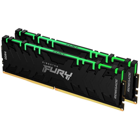 UPC: 0740617322460 | Kingston FURY Renegade RGB 16GB (2 x 8GB) 288-Pin PC RAM DDR4 3600 (PC4 28800) Desktop Memory Model KF436C16RBAK2/16