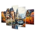 thumbnail image 2 of Designart "Medieval Charm Alsace s French Village II" French Metal Wall Decor Set, 2 of 5