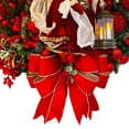 thumbnail image 6 of Douhoow Christmas Wreath for Front Door Christmas Wreath Sign Holiday Wall Garland Decor, 6 of 9