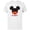 White, variant on Disney Mickey Mouse Red Shorts Icon Hubby Husband Family- Short Sleeve Cotton T-Shirt for Adults - Customized-Black