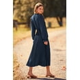 thumbnail image 2 of Vestido PRETTYGARDEN 2025 Primavera Otoño Midi Azul Marino Talle S, 2 of 8