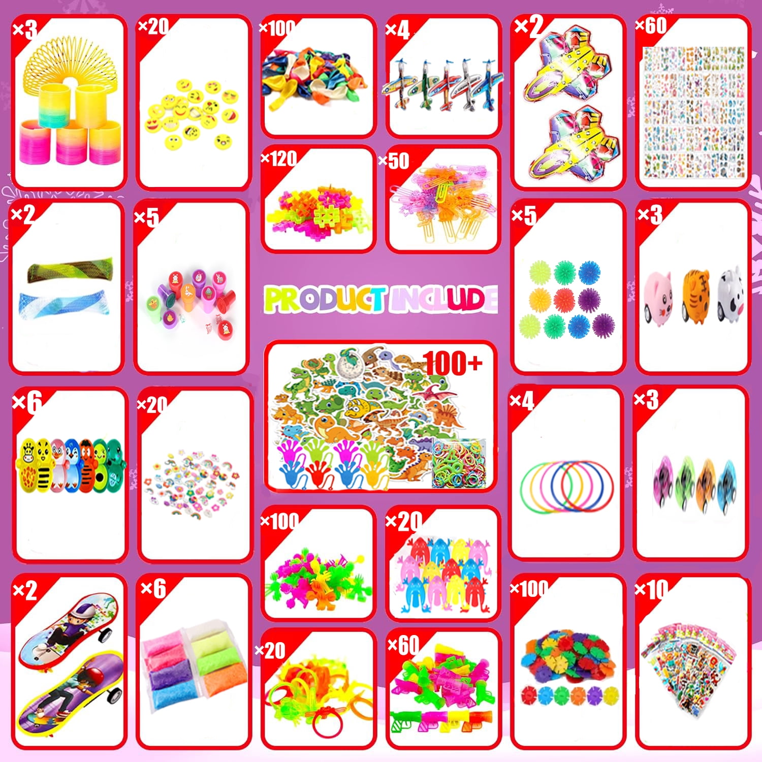 1000 PCS Party Favors Toys for Kids, Assorted Small Toys Bulk Mega Set, Goodie Bag Stuffers, Pinata Fillers, Treasure Box Prizes for Classroom, Carnival Prizes, Birthday Party Gifts for Boys Girls