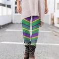thumbnail image 2 of TRUBKH St. Patrick's Day Pants Graphic High Waist Skinny Leggings Tummy Control Workout Yoga Pants Shamrock Tights Yoga Pants 3d Printed Irish Green Clover Leaves Shamrock Pants A3 Dark Purple M, 2 of 5