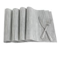 thumbnail image 2 of Uxcell Heat Resistant Removable Table Woven Placemats Gray 4Pack, 2 of 7
