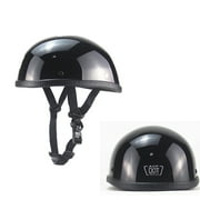 M Size Motorcycle Flat Dot Beanie Helmet Half Helmet Cap For Scooter Chopper