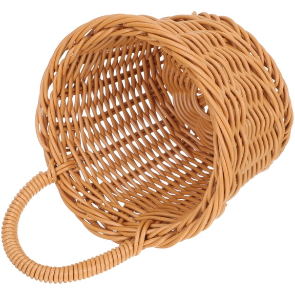 Raindrops  Imitation Rattan Kitchen Storage Basket Small Wicker Hamper Woven Baskets