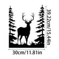 thumbnail image 2 of ✅​Sdcart Woodland Deer Metal Wall Art - Forest Silhouette Gallery Flat Iron Sculpture Rustic Lodge Decor Wildlife Buck Animal Head Nature Theme Cabin Accent Matte Finish Artwork​, 2 of 6