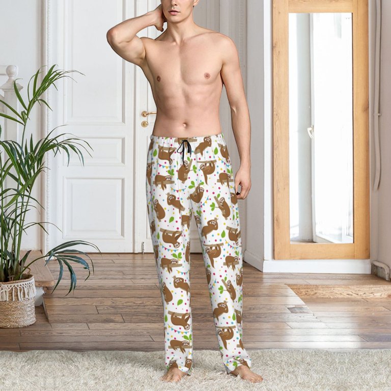 pajama bottoms sloth pjs mens