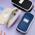 thumbnail image 4 of Christmas Decorations Pencil with Pencil for Adult Extendable Big Pencil Pouch with Zipper Compartments Pen Pencil Organizer for Stationery Large(Five Colors), 4 of 4