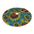 thumbnail image 2 of Bingfone Christmas Tree Skirt Mat Christmas Decoration Interior 48" -Sunflowers, 2 of 6