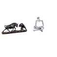 thumbnail image 1 of Estatua De Pensador De Toro Y Oso Feng Shui Moderna, Escultura Abstracta De Vaca Y Ganado, Obra De Arte Creativa Para Escritorio Y Decoración De Sala De Estar, Regalo, 1 of 8