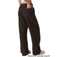 thumbnail image 3 of Pantalones deportivos FAIABLE de pernera ancha, unisex, mezcla de algodón marrón, 3 of 6