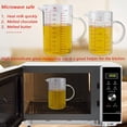 thumbnail image 4 of i Kito 500ML Glass Measure Cups with Handle & Pour Spout, Three Scales (OZ, Cup, ML), Measuring Beaker for Kitchen, 4 of 6