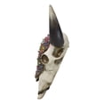 thumbnail image 3 of Rustic Southwest Bull Cow Skull With Floral Cactus Succulents Wall Decor Plaque, 3 of 9