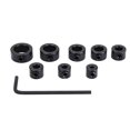 thumbnail image 1 of Woodworking Drill Locator Drill Bit Locator Depth Stop Collars Ring Positioner With Hex Wrench Woodworking Accessories, 1 of 3