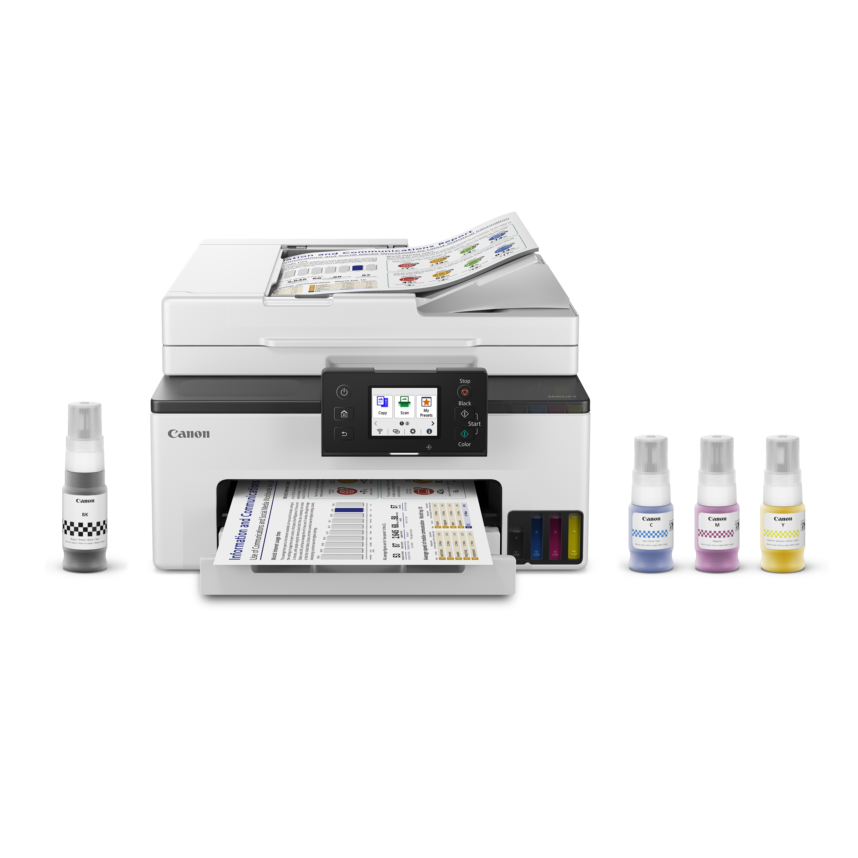 Canon MAXIFY GX2020 - Wireless Home and Office All-in-One Printer with MegaTank Technology