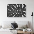 thumbnail image 2 of PixonSign Canvas Print Wall Art Monstera Leaf Close-Up Floral Wilderness Illustrations Minimalist Chic Relax/Calm Grey Dark Black and White for Living Room, Bedroom, Office - 16"x24", 2 of 5