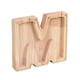 thumbnail image 2 of Letter Piggy Bank Kids Piggy Bank, Wooden Alphabet Transparent Coin Bank,Personalized Decorative Money Saving Bank, 2 of 5