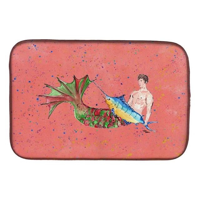 Carolines Treasures 8348DDM Merman Dish Drying Mat