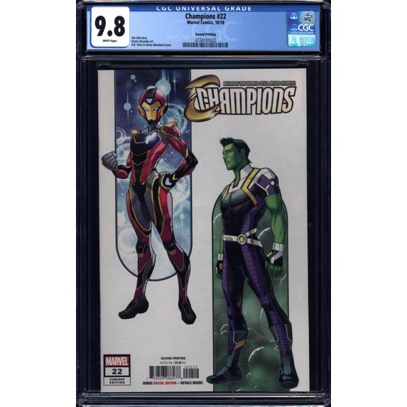 Champions #22 - CGC 9.8 Comic Book