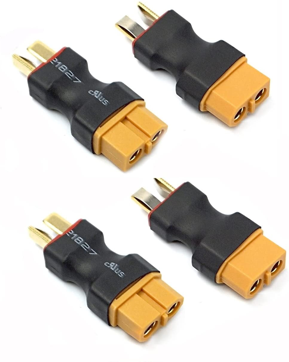 4PCS XT60 Famale Plug To T Male Plug Connector Wireless Adapter Converter r 