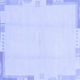 thumbnail image 1 of Ahgly Company Machine Washable Indoor Square Solid Blue Modern Area Rugs, 8' Square, 1 of 4